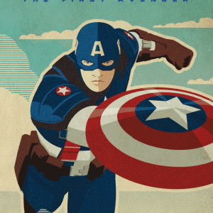 Marvel Press Captain America: The First Avenger Card