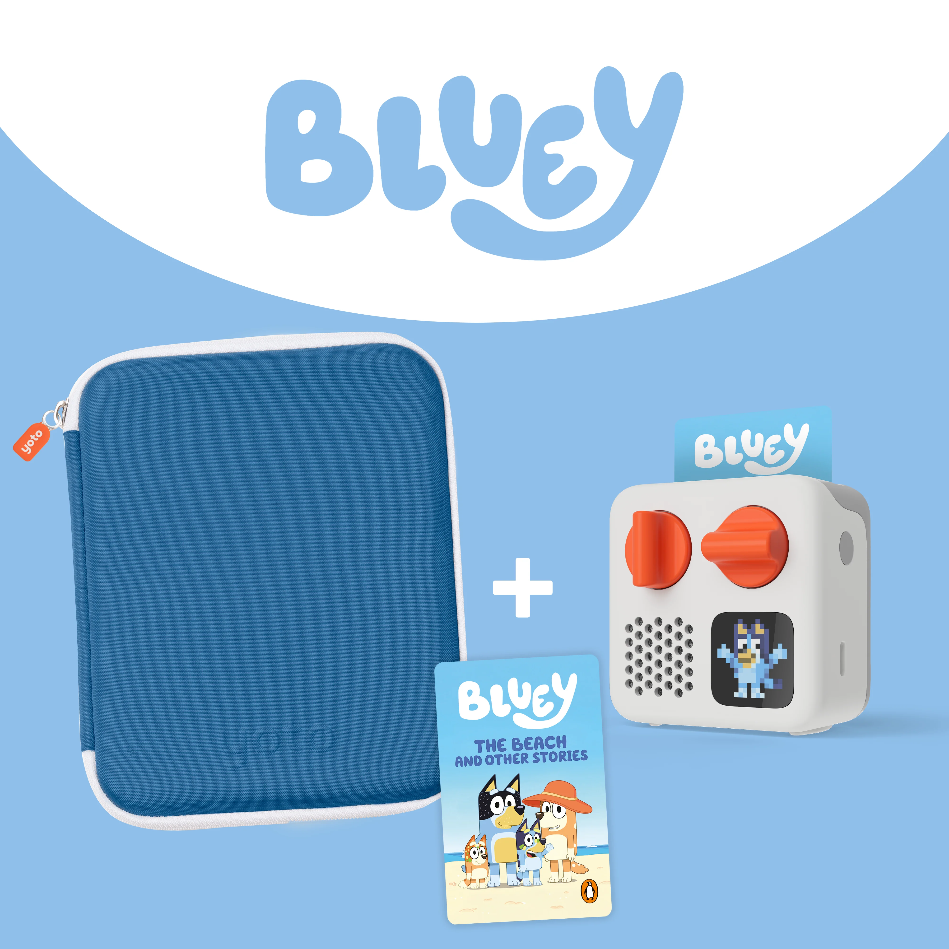 Yoto USA Yoto Mini + Bluey Card Case Bundle